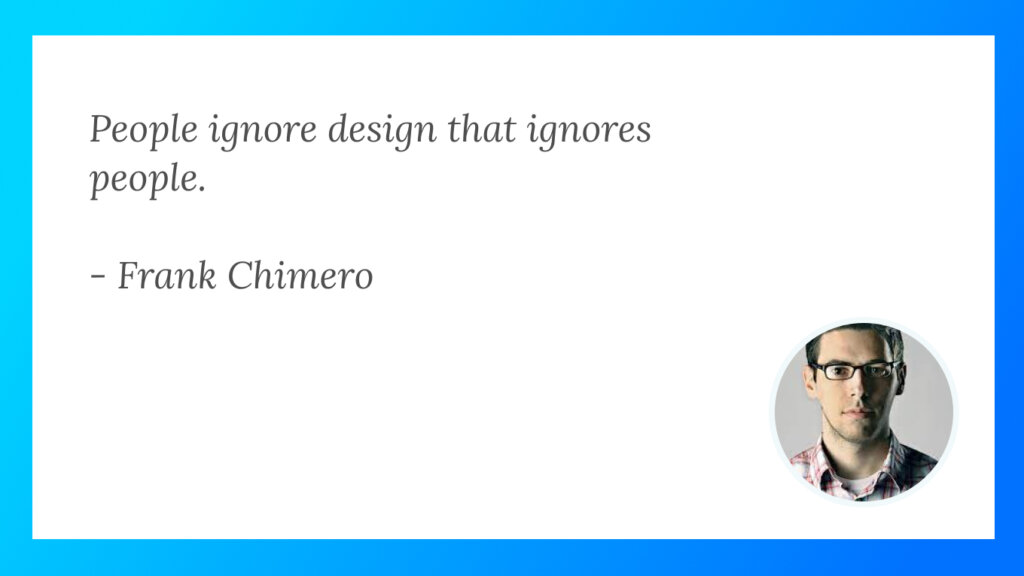 Explore Frank Chimero's emphasis on people-centered design.