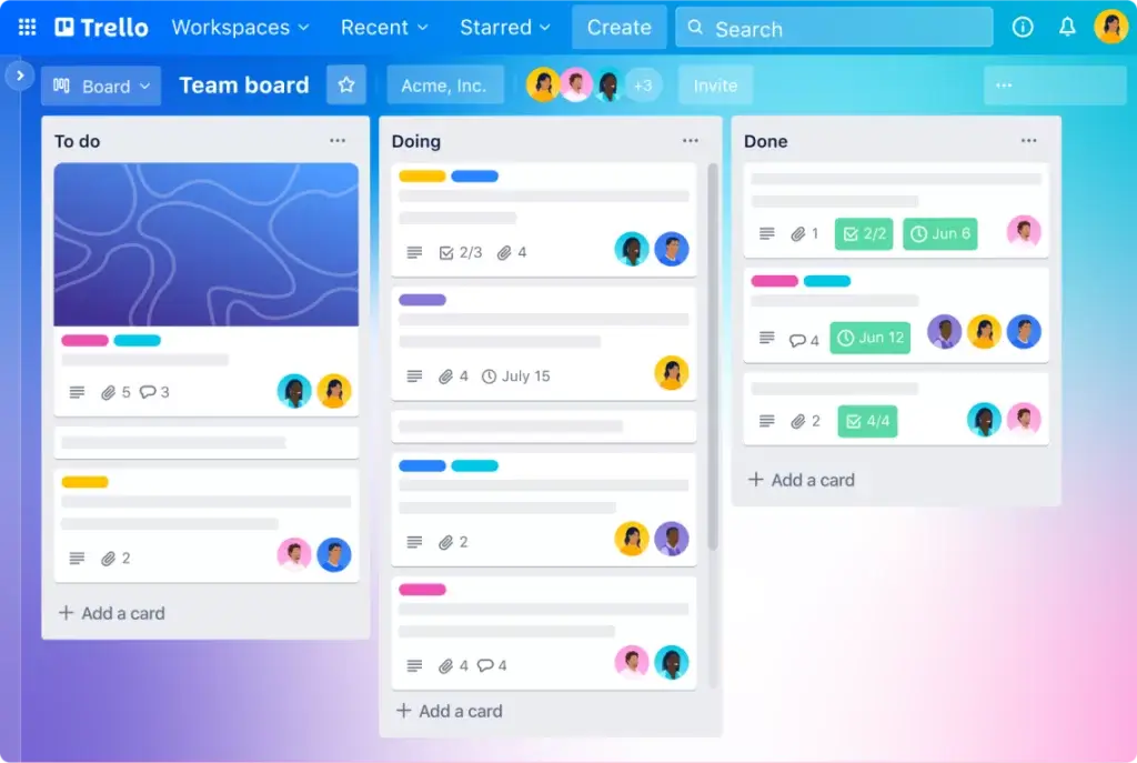 Step into a world of organized efficiency – Trello’s UI UX designs redefine visual task management.